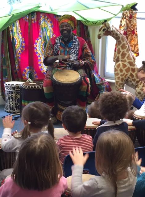 African drummers for primary schools