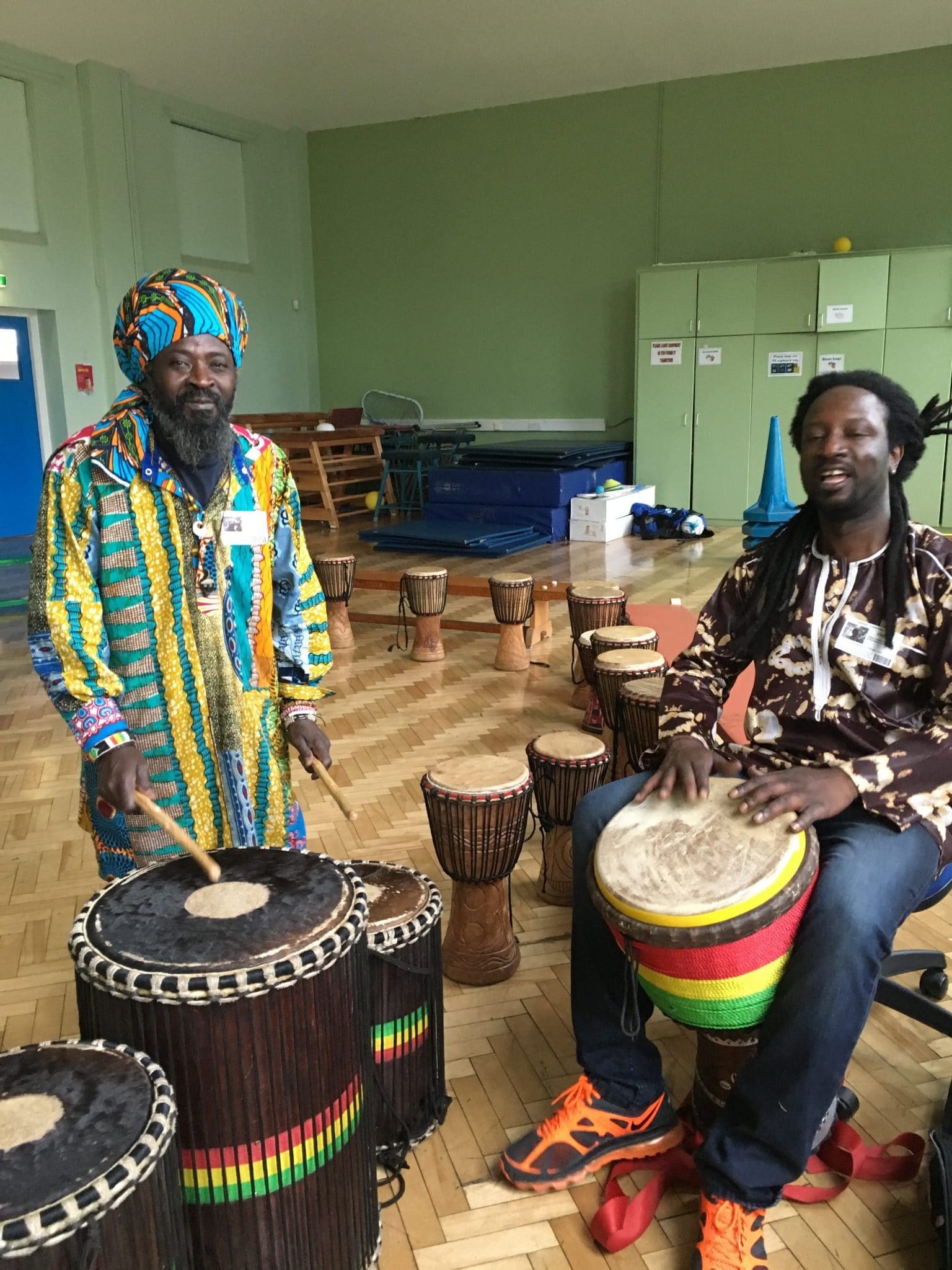 African drumming workshops with two practitioners